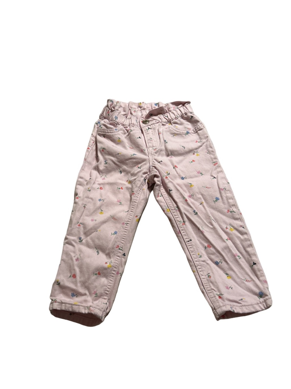 GAP Light Pink Floral Just like Mom Jeans Size 3T